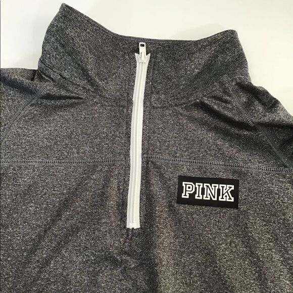 Pink Victoria’s Secret Half Zip Athletic Top - Picture 3 of 5